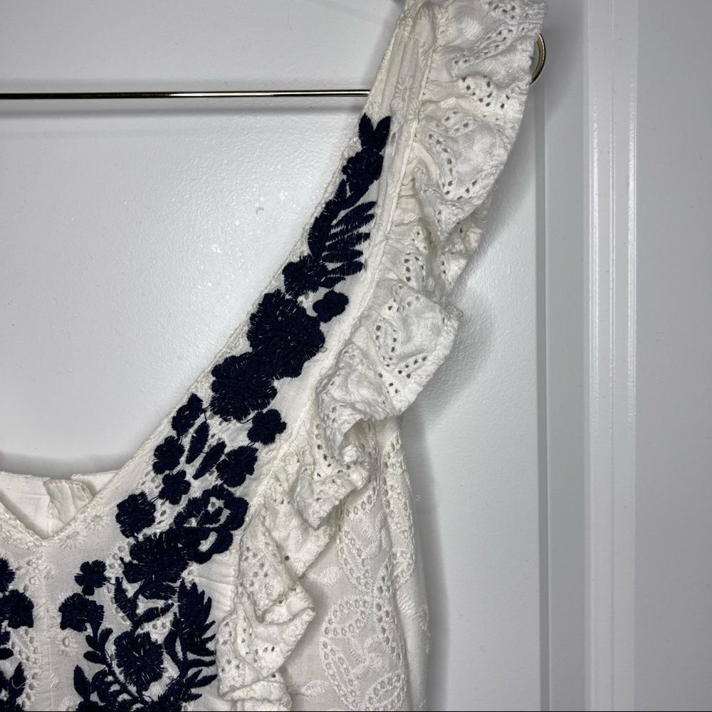 Allison New York White Eyelet Embroidered Maxi Dress- Anthropologie - Picture 5 of 16